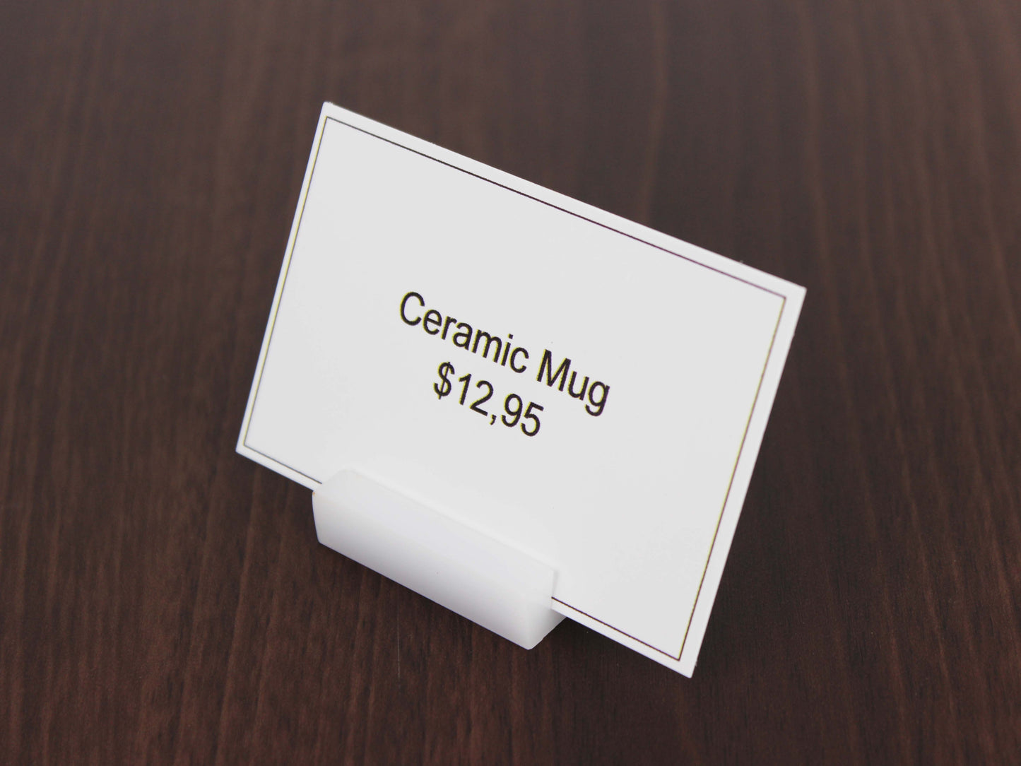 Acrylic Card Holder Stand | Invitation Table Name Sign, Product Display & Price Tag Holder - Otimsan Shop