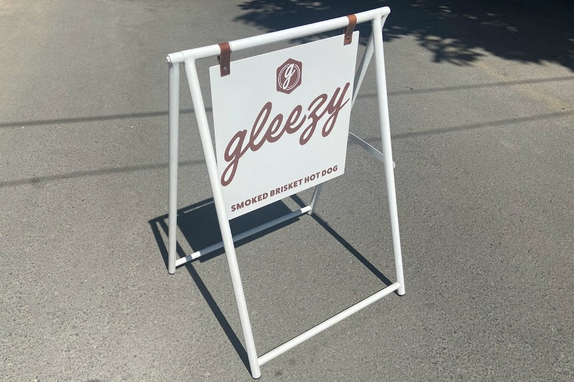 Freestanding Double-Sided Sidewalk Sign | Foldable Store Board with Custom Logo Print - Otimsan Shop