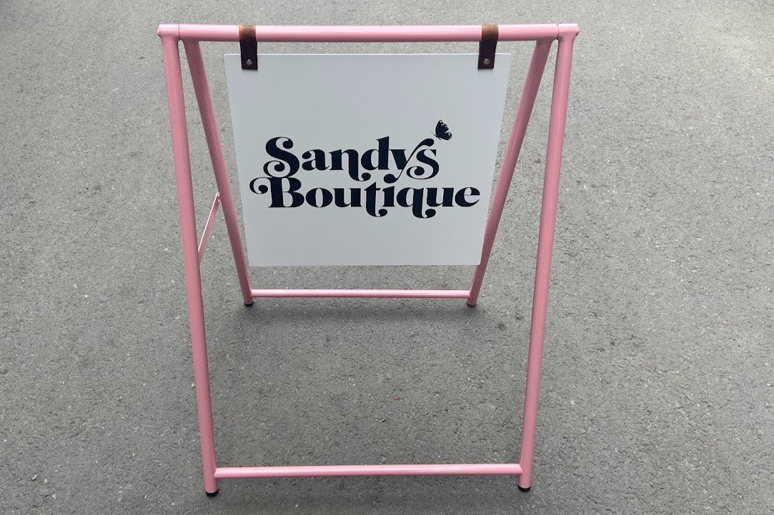 Freestanding Double-Sided Sidewalk Sign | Foldable Store Board with Custom Logo Print - Otimsan Shop