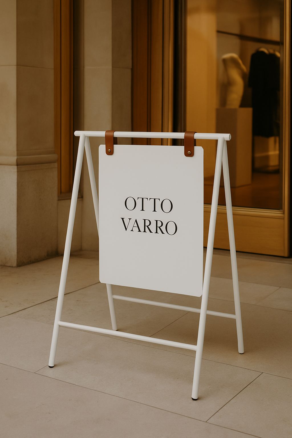 Magnetic Double-Sided Sidewalk Sign | Foldable Storefront Board with Printed Brand Logo - Otimsan Shop