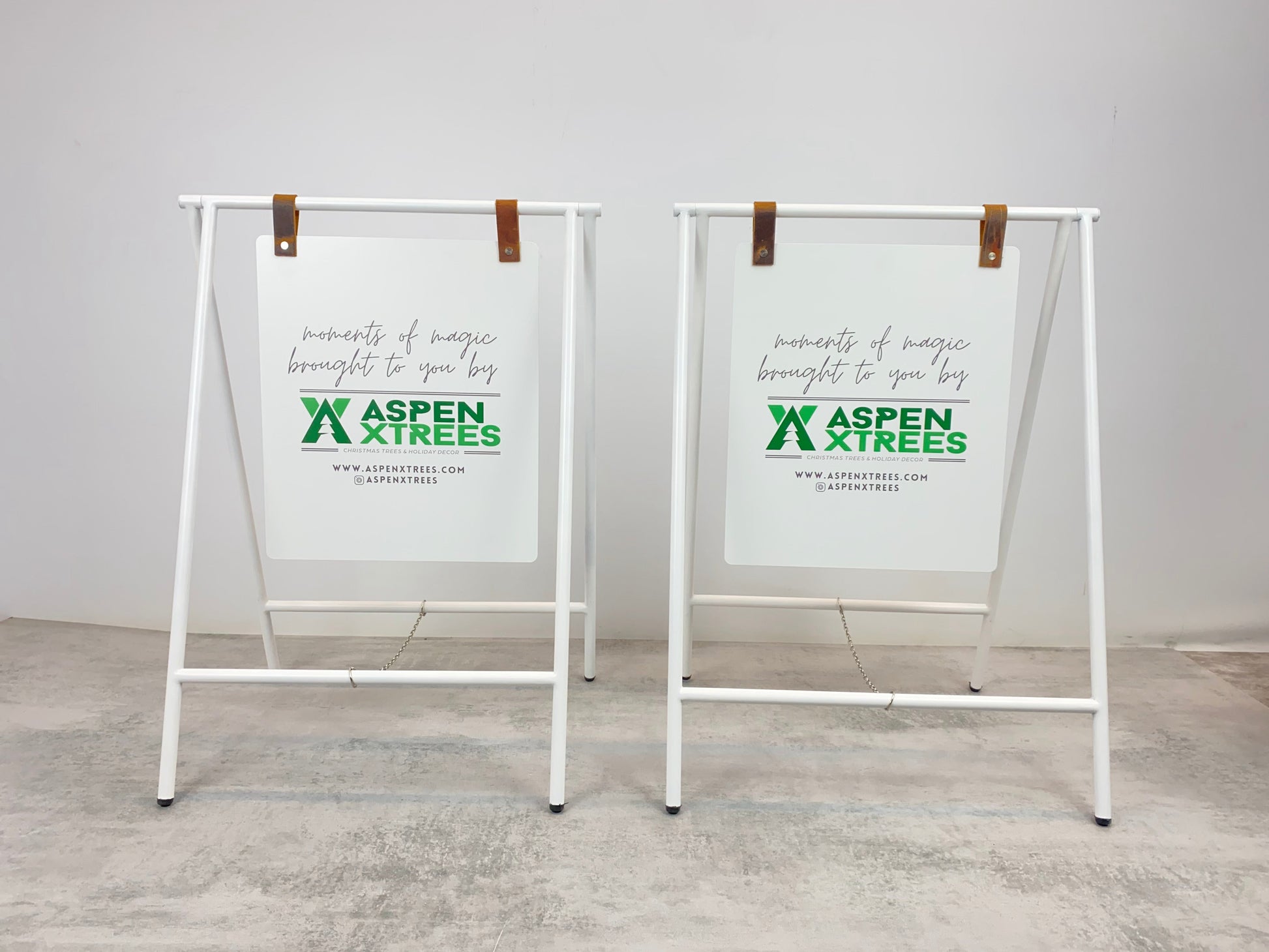 Magnetic Double-Sided Sidewalk Sign | Foldable Storefront Board with Printed Brand Logo - Otimsan Shop