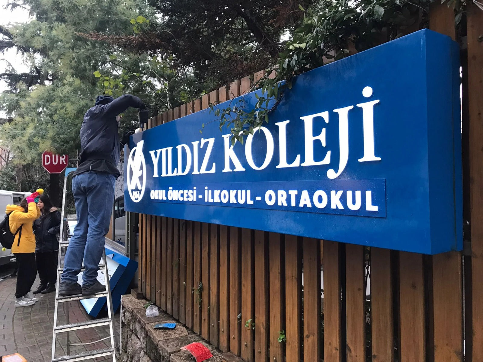 Custom Production – Illuminated Logo Entrance Sign | Embossed Letter Corporate Box Signage - Otimsan Shop