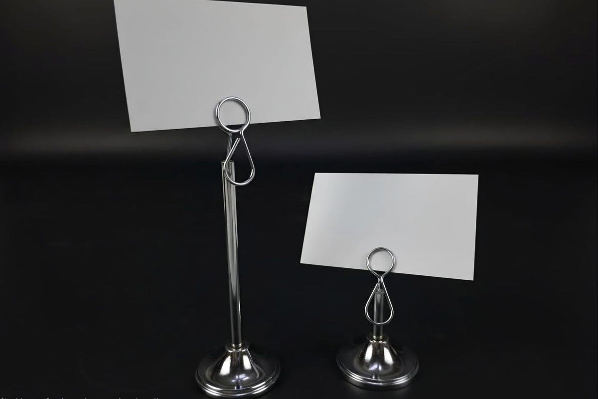 Food Label Stand – Metal Tabletop Card Holder, Label Holder & Price Display - Otimsan Shop