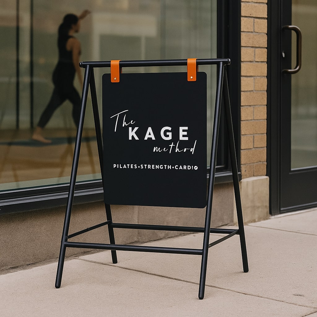 Magnetic Freestanding Double-Sided Economic Pavement Sign | Foldable Shop Board with Printed Brand Logo - Otimsan Shop