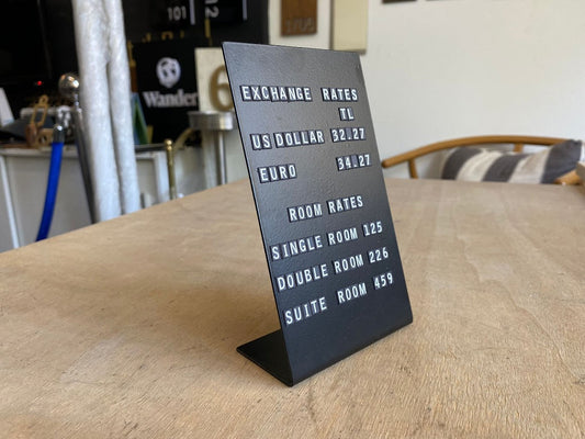 Magnetic Price List Board - Otimsan Shop