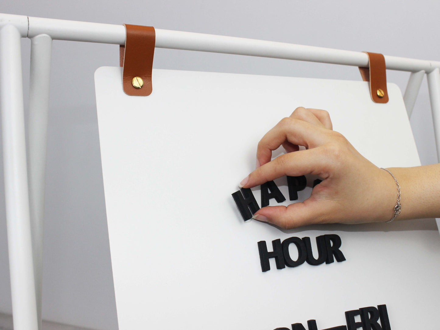 Magnetic Double-Sided Sidewalk Sign | Foldable Storefront Board with Printed Brand Logo - Otimsan Shop