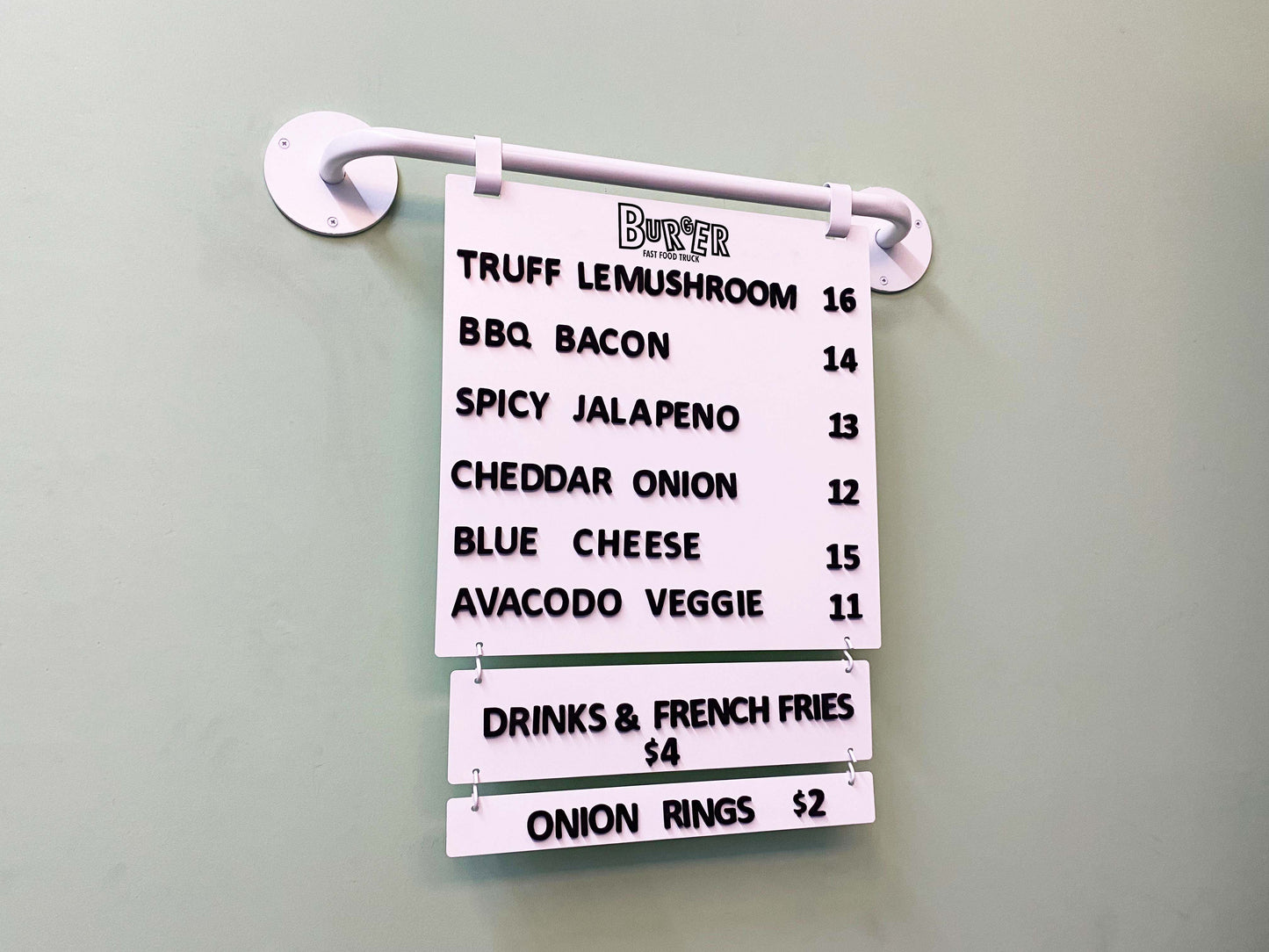 Flag Price Board with Additional Panel - Otimsan Shop
