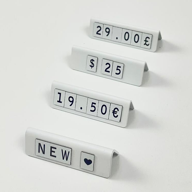 Magnetic Price Tag Set | 20-Piece Price Display Stand for Stores & Showcases - Otimsan Shop