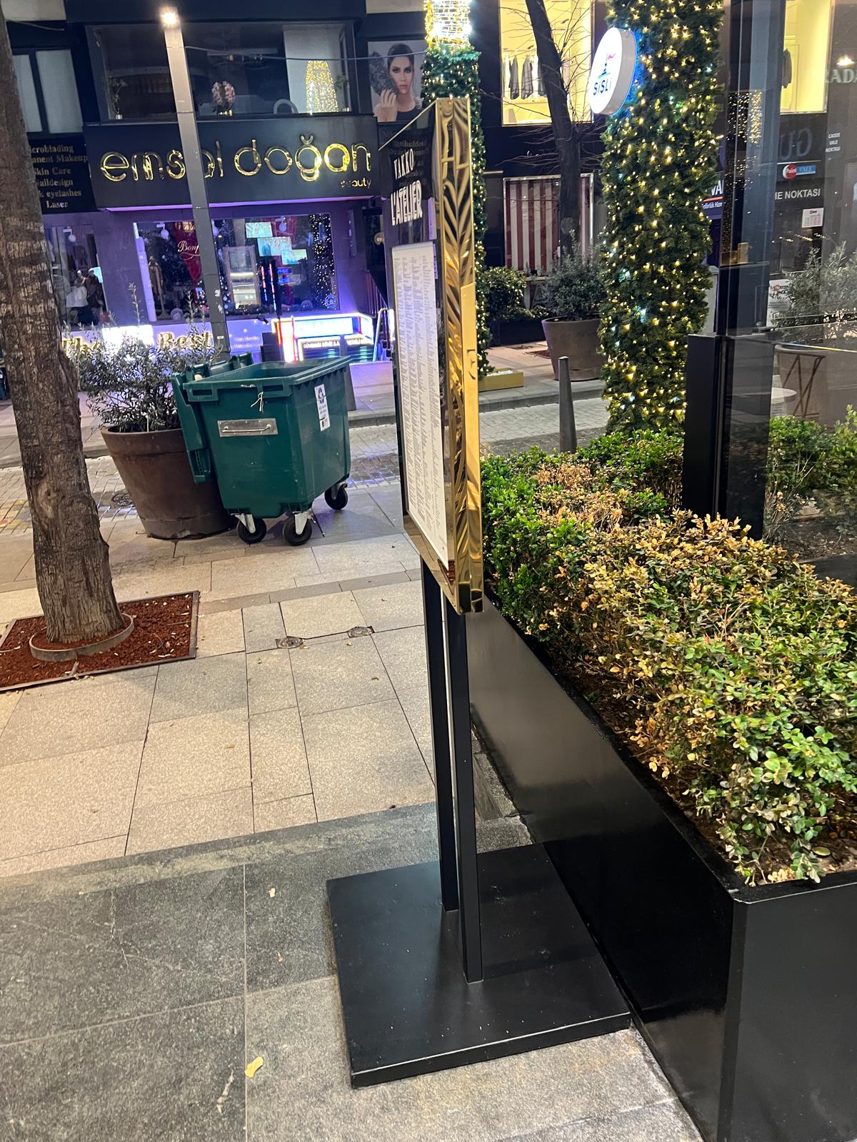 Freestanding Menu - Otimsan Shop