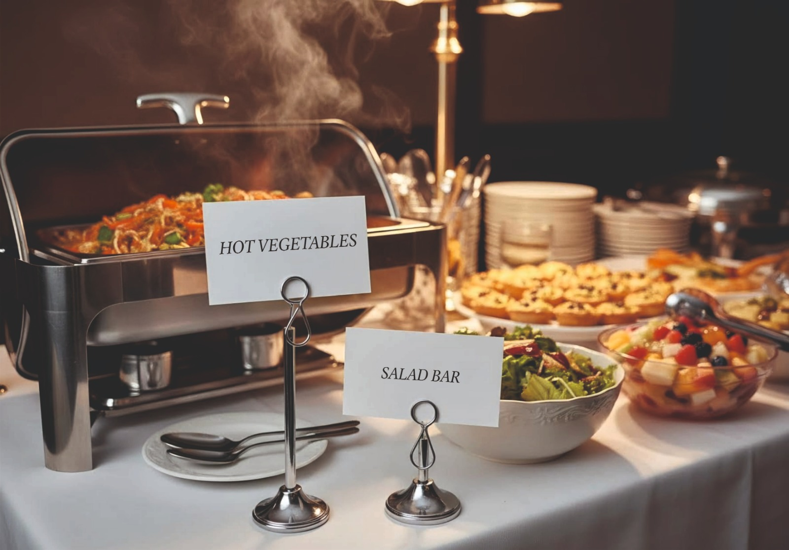 Food Label Stand – Metal Tabletop Card Holder, Label Holder & Price Display - Otimsan Shop