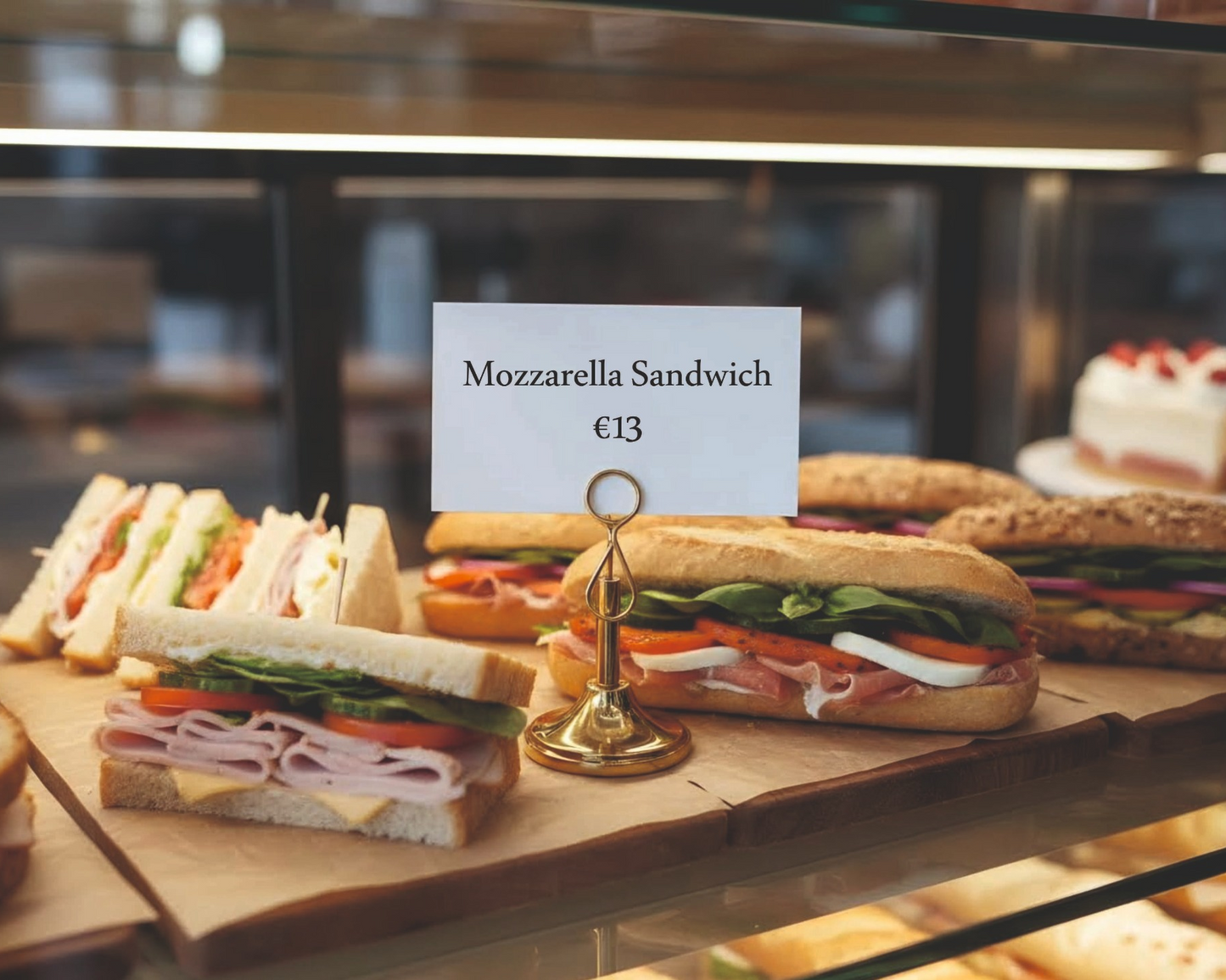 Food Label Stand – Metal Tabletop Card Holder, Label Holder & Price Display - Otimsan Shop