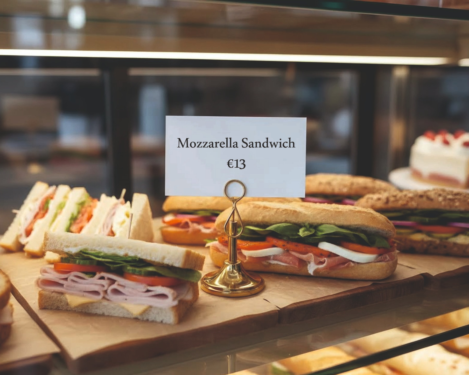 Food Label Stand – Metal Tabletop Card Holder, Label Holder & Price Display - Otimsan Shop
