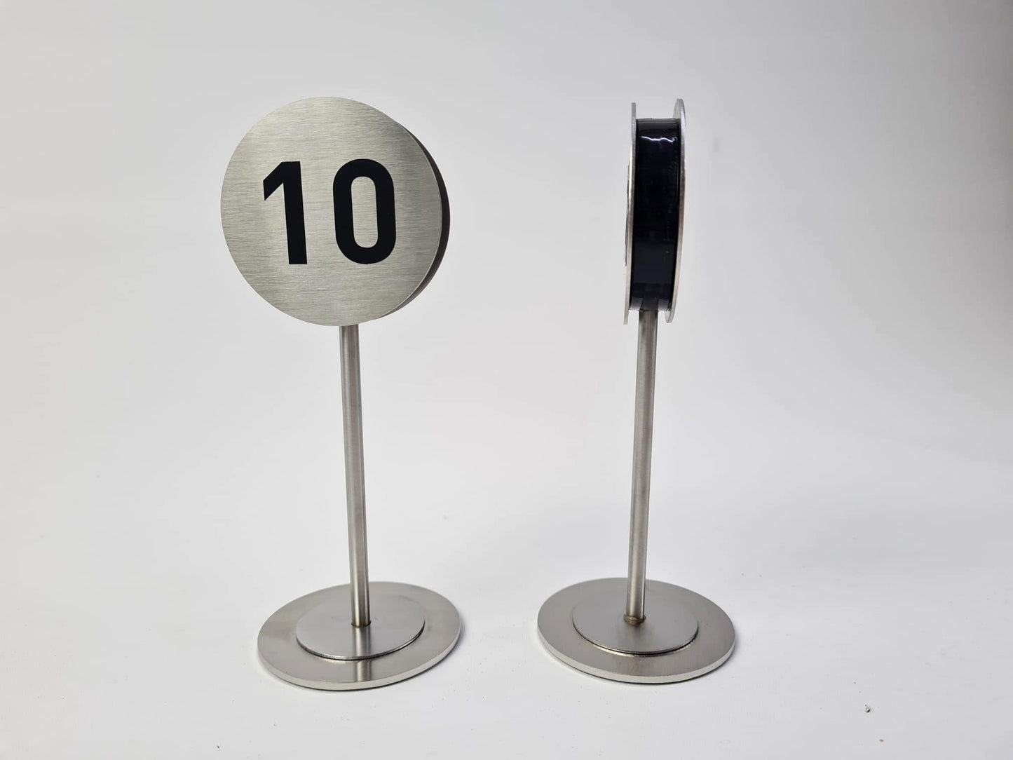 Premium Stainless Steel Table Number Stand | For Cafés, Restaurants & VIP Venues - Otimsan Shop