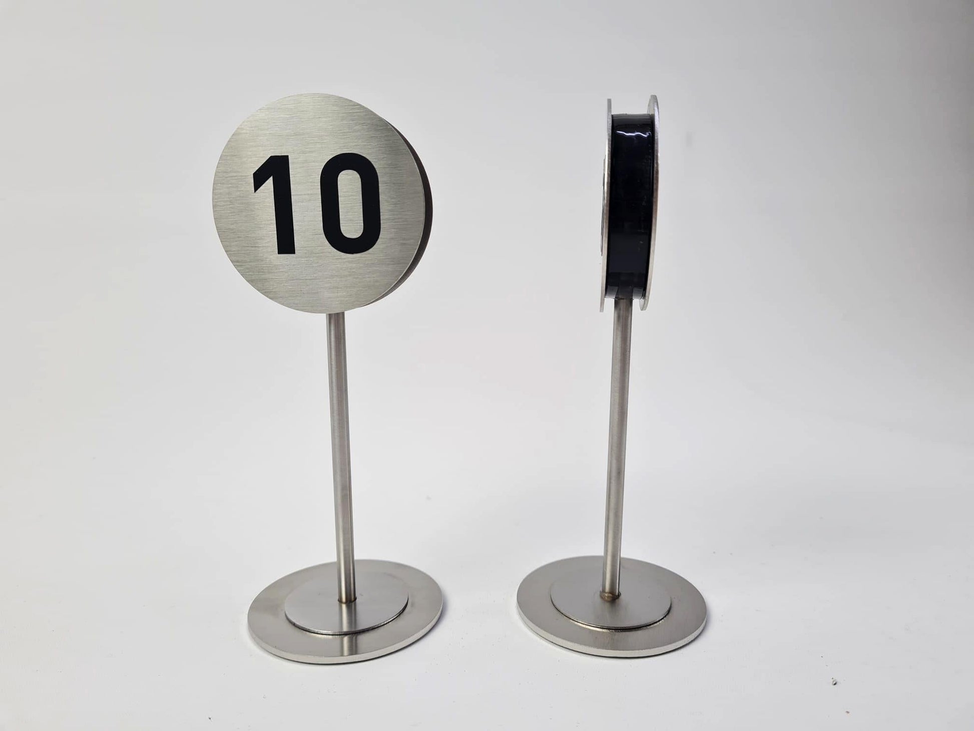 Premium Stainless Steel Table Number Stand | For Cafés, Restaurants & VIP Venues - Otimsan Shop