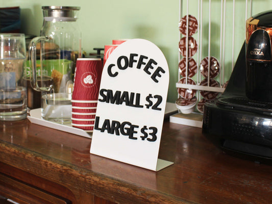 3-Piece Metal Tabletop Information Stand – Magnetic Letter Changeable Message Board - Otimsan Shop