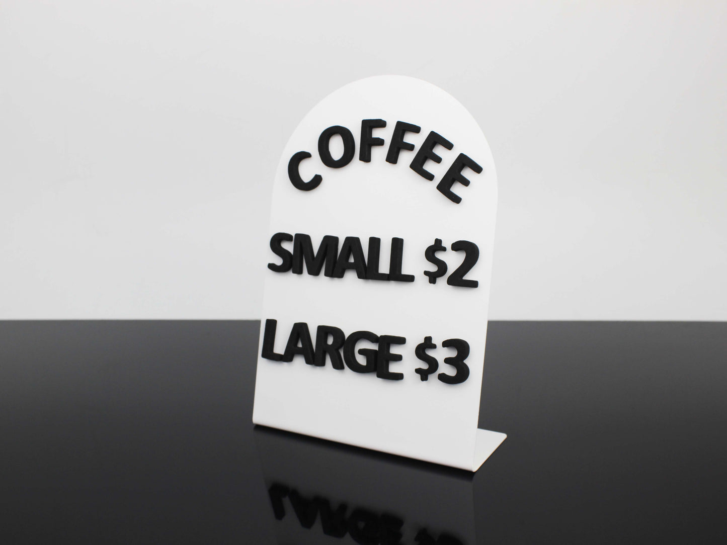 3-Piece Metal Tabletop Information Stand – Magnetic Letter Changeable Message Board - Otimsan Shop