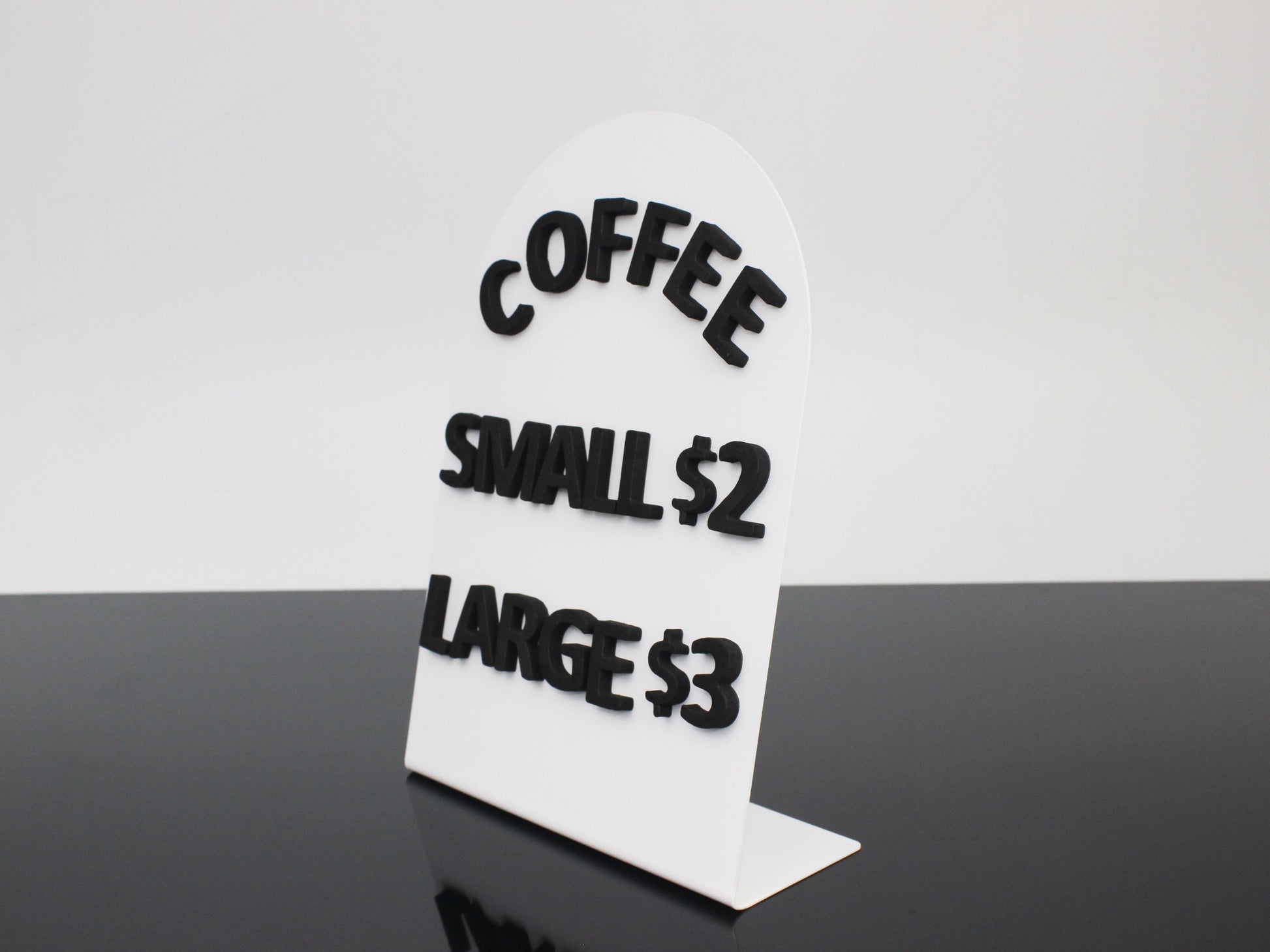 3-Piece Metal Tabletop Information Stand – Magnetic Letter Changeable Message Board - Otimsan Shop
