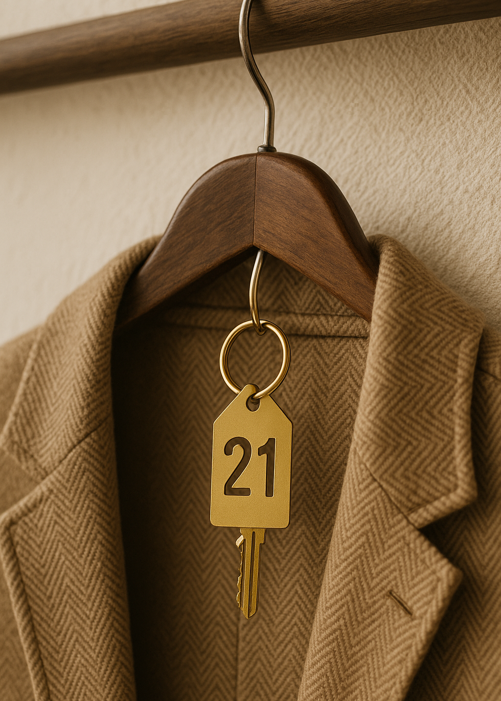 Metal Numbered Keychain | Hotel & Café Cloakroom Tag - Otimsan Shop