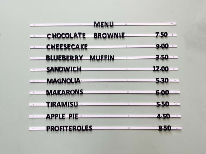 Magnetic Replaceable Menu Board - Otimsan Shop