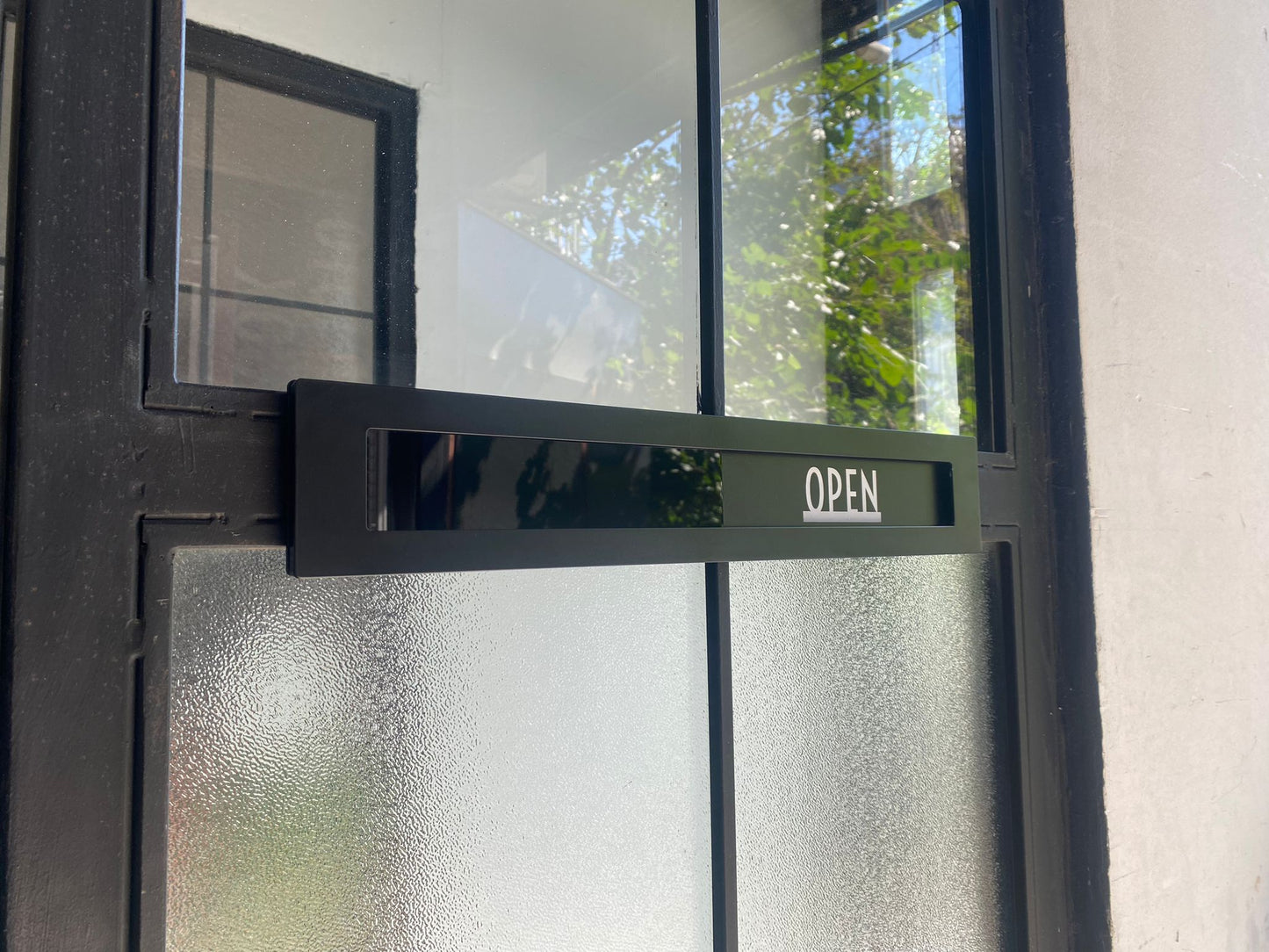 Open/Closed Sign | Sliding Door Sign for Businesses - Otimsan Shop
