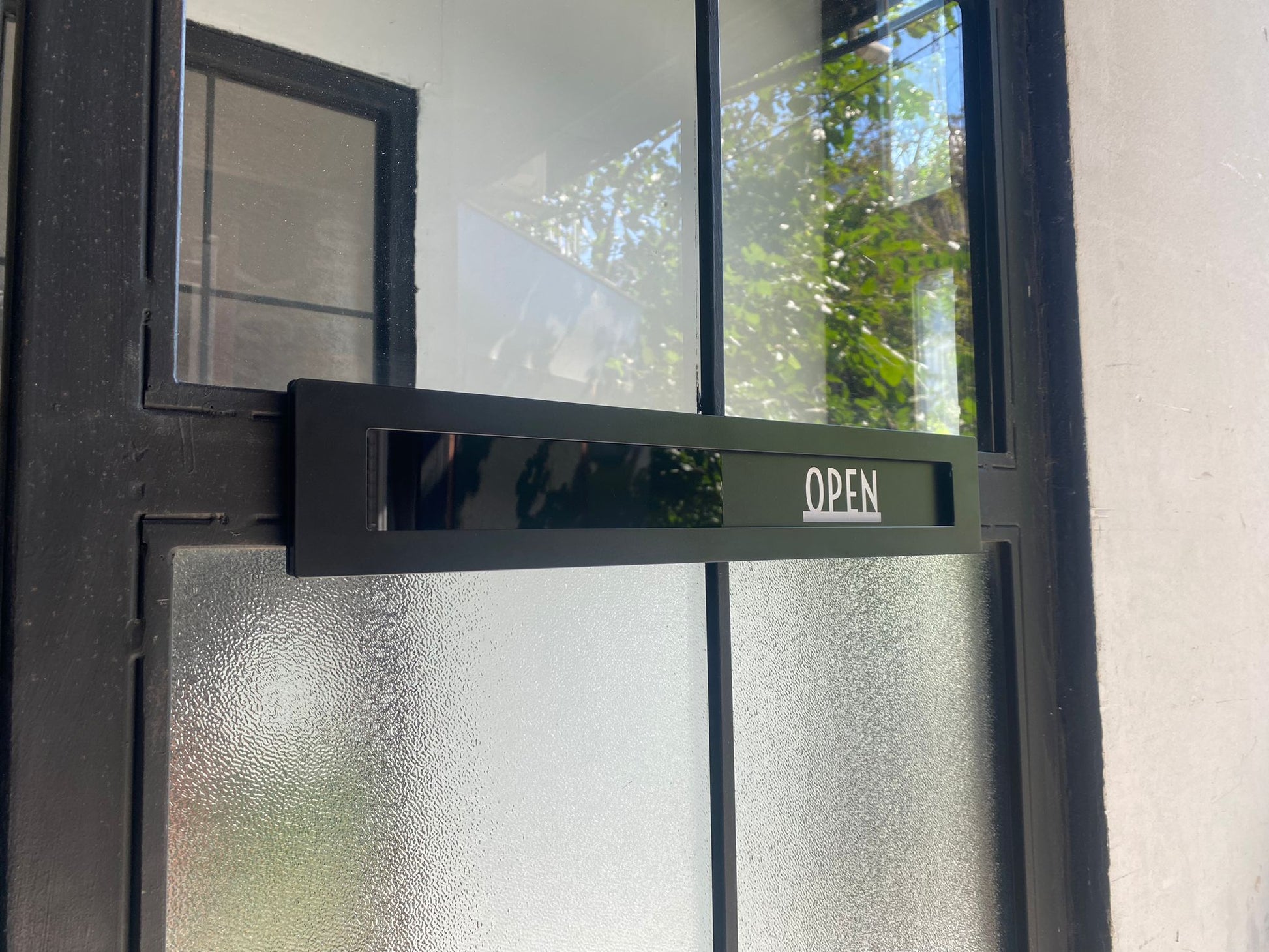 Open/Closed Sign | Sliding Door Sign for Businesses - Otimsan Shop