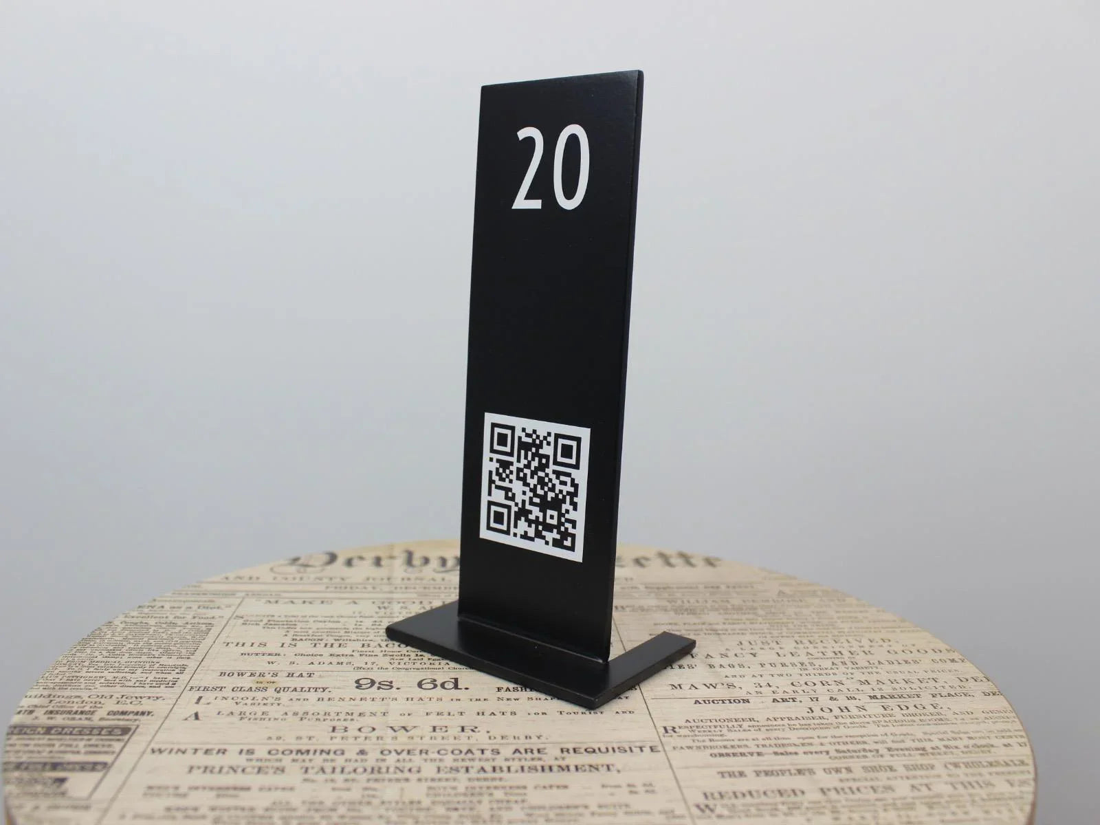 QR Code Menu Stand | Double-Sided Tabletop Menu Solution for Restaurants & Cafés - Otimsan Shop