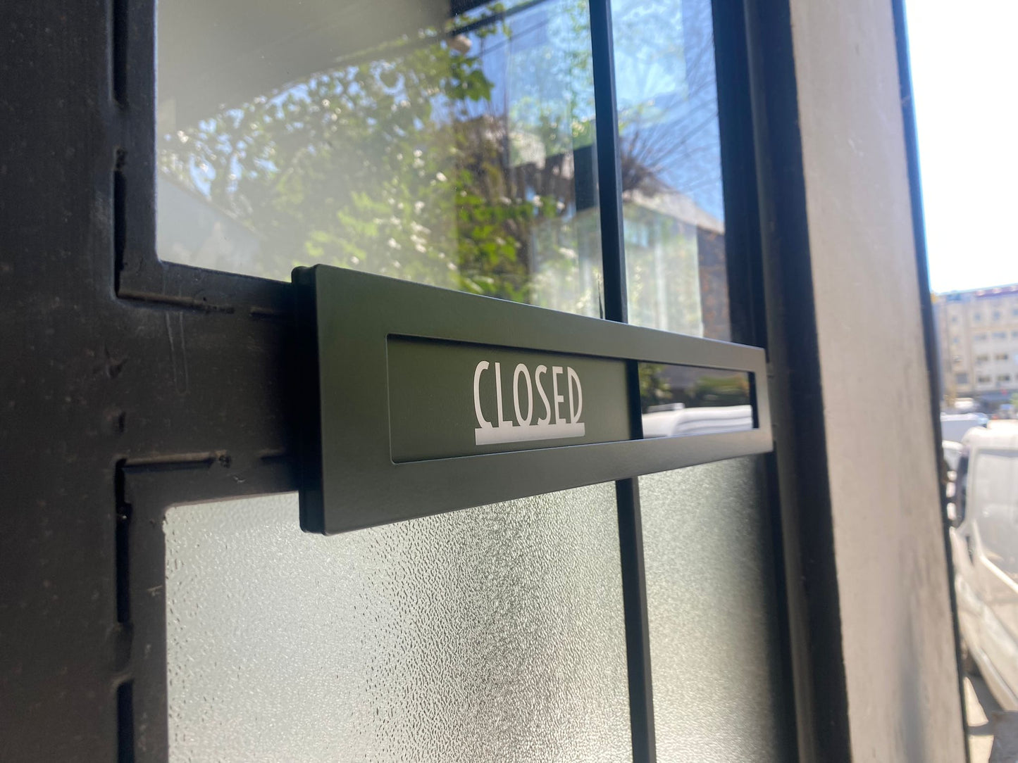 Open/Closed Sign | Sliding Door Sign for Businesses - Otimsan Shop
