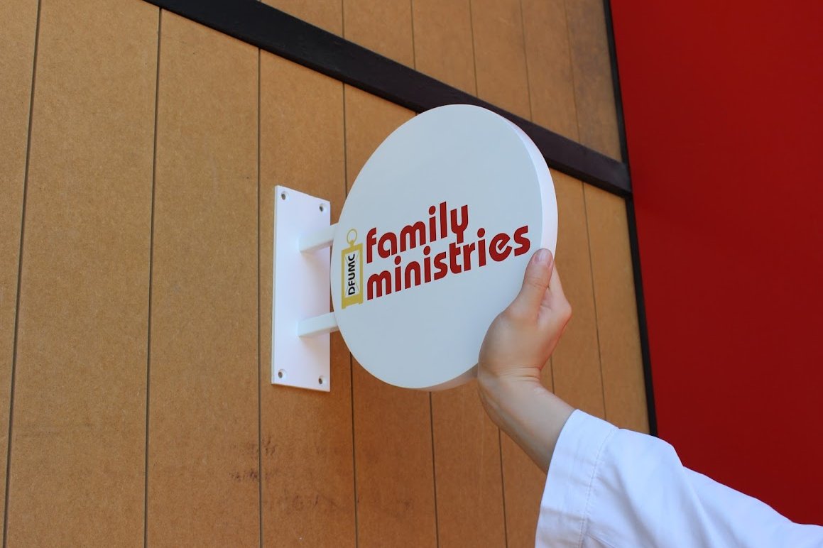 Double-Sided Durable Round Store Sign | Custom Logo Printed - Otimsan Shop