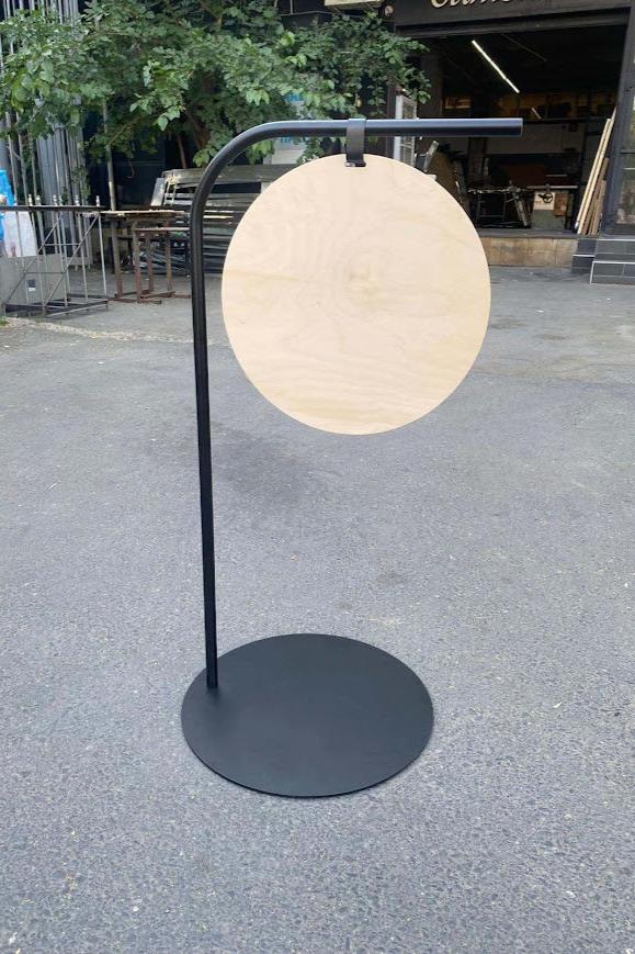 Portable Freestanding Hanging Sign – Double-Sided with Round Custom Logo Print - Otimsan Shop