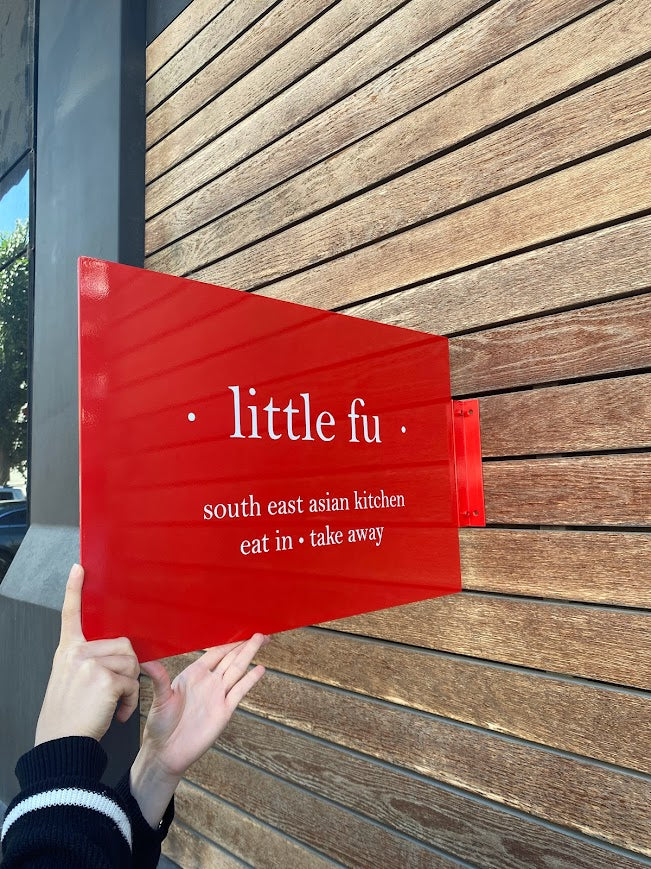 Double-Sided Budget Store Sign | Rectangular Custom Logo Print - Otimsan Shop