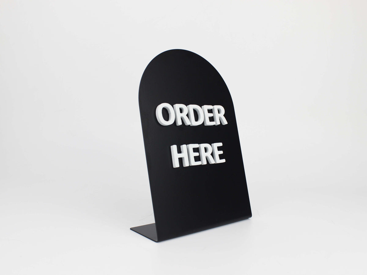 3-Piece Metal Tabletop Information Stand – Magnetic Letter Changeable Message Board - Otimsan Shop