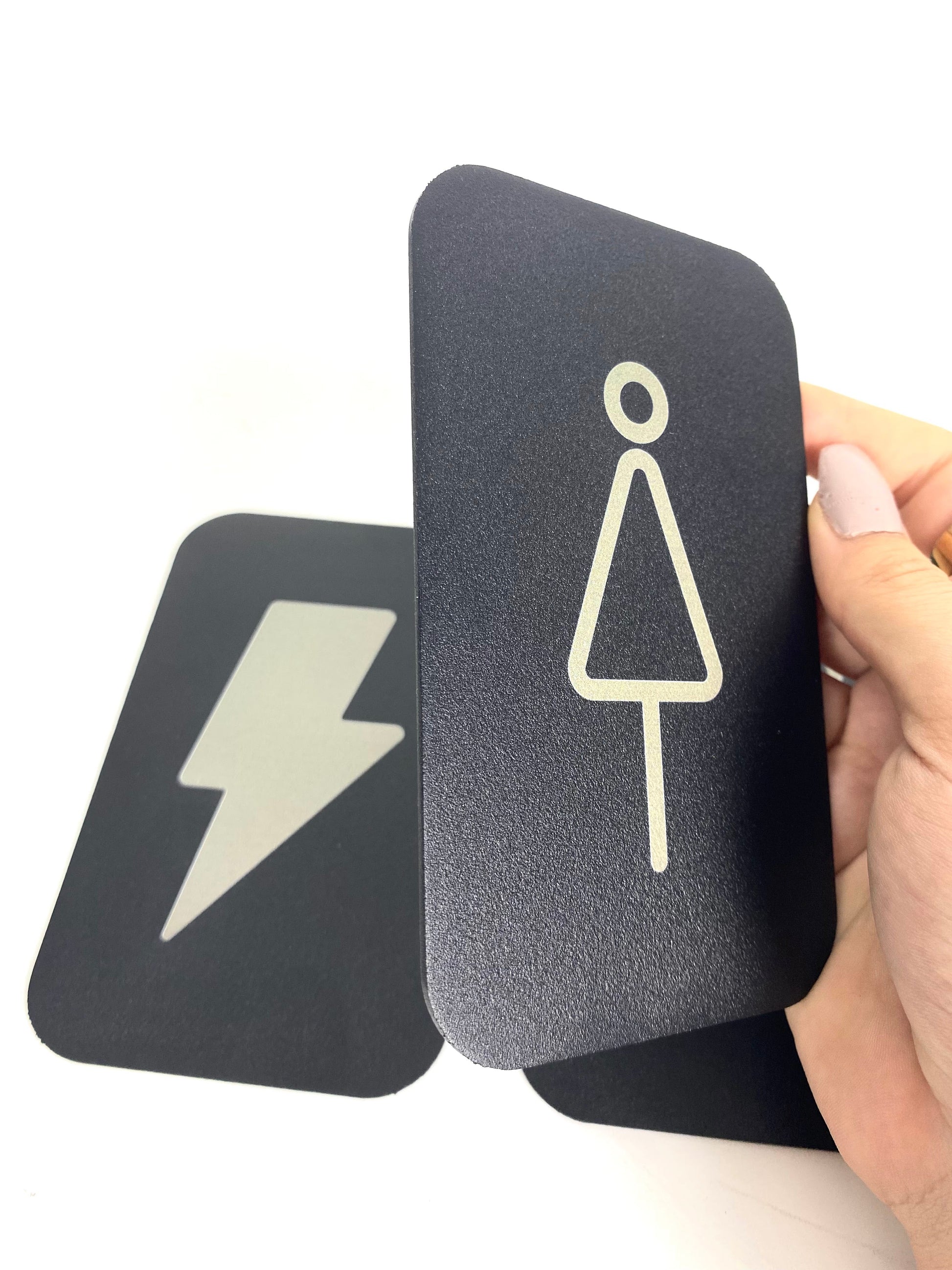Warning Safety Signs | Compliant WC, Electrical Panel, Fire Extinguisher Icons - Otimsan Shop