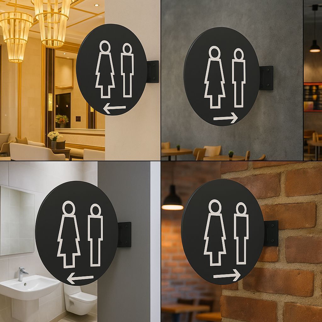 Console WC Direction Sign - Otimsan Shop