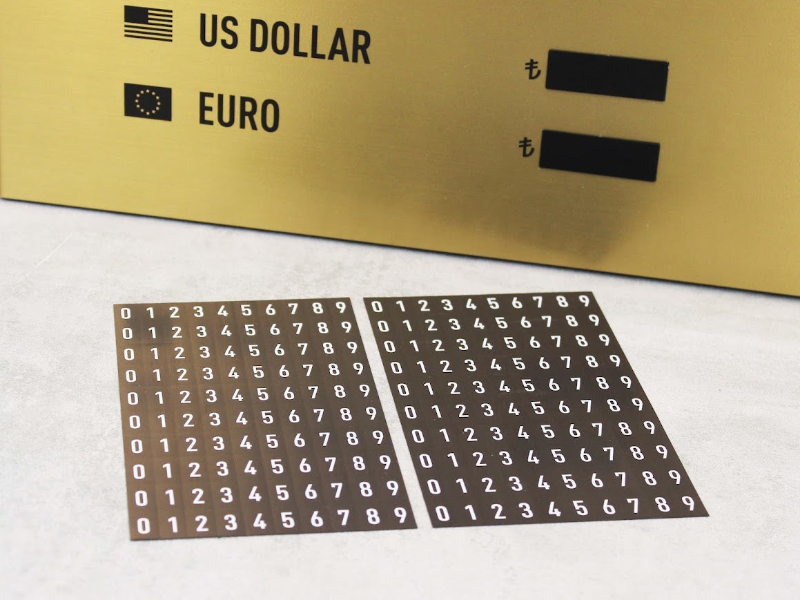 Wall-Mounted Exchange Rate & Room Price Board - Otimsan Shop
