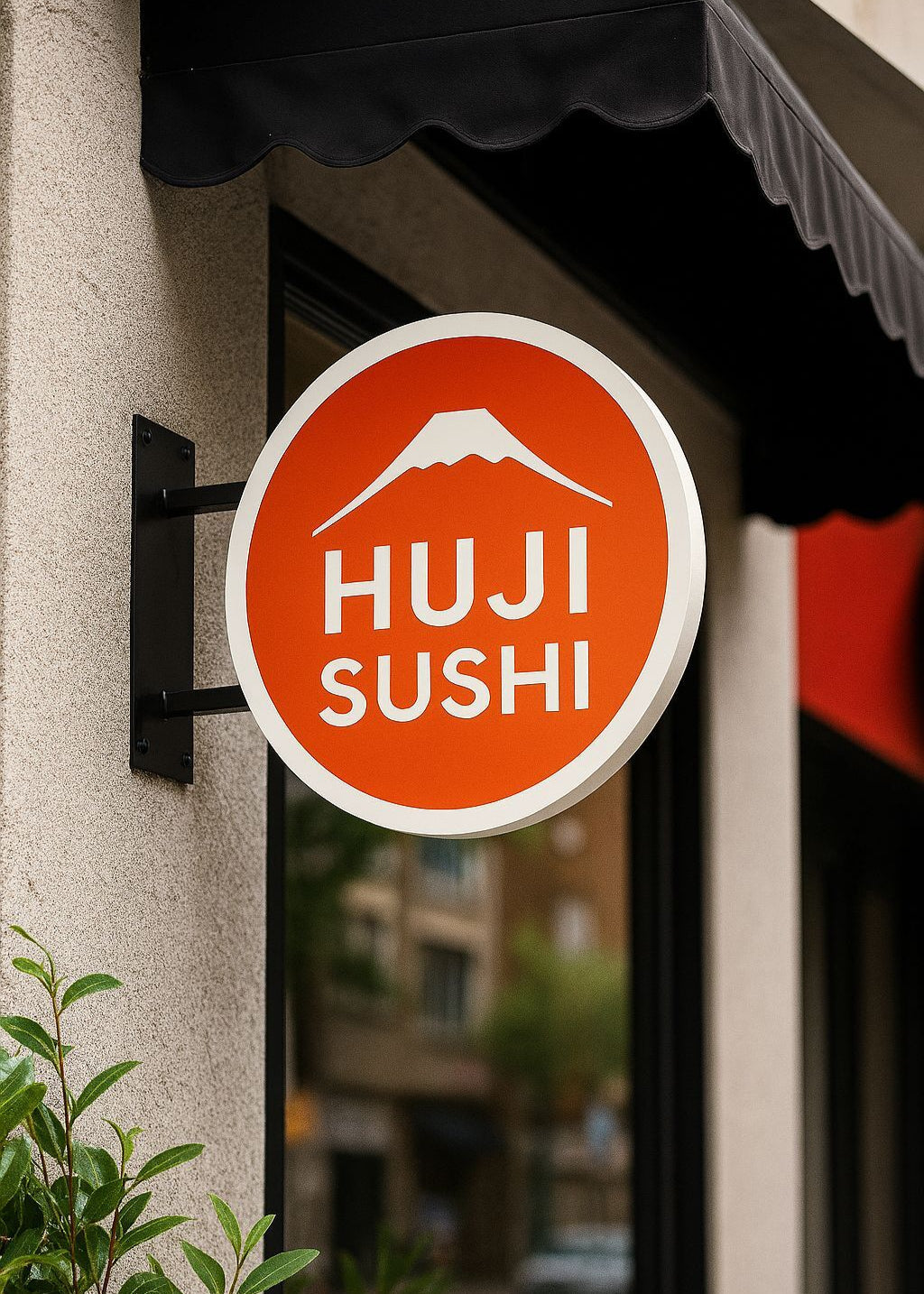 Double-Sided Durable Round Store Sign | Custom Logo Printed - Otimsan Shop