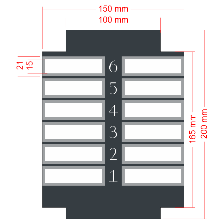 Modular Elevator Floor Information Panel – Removable Nameplate System - Otimsan Shop