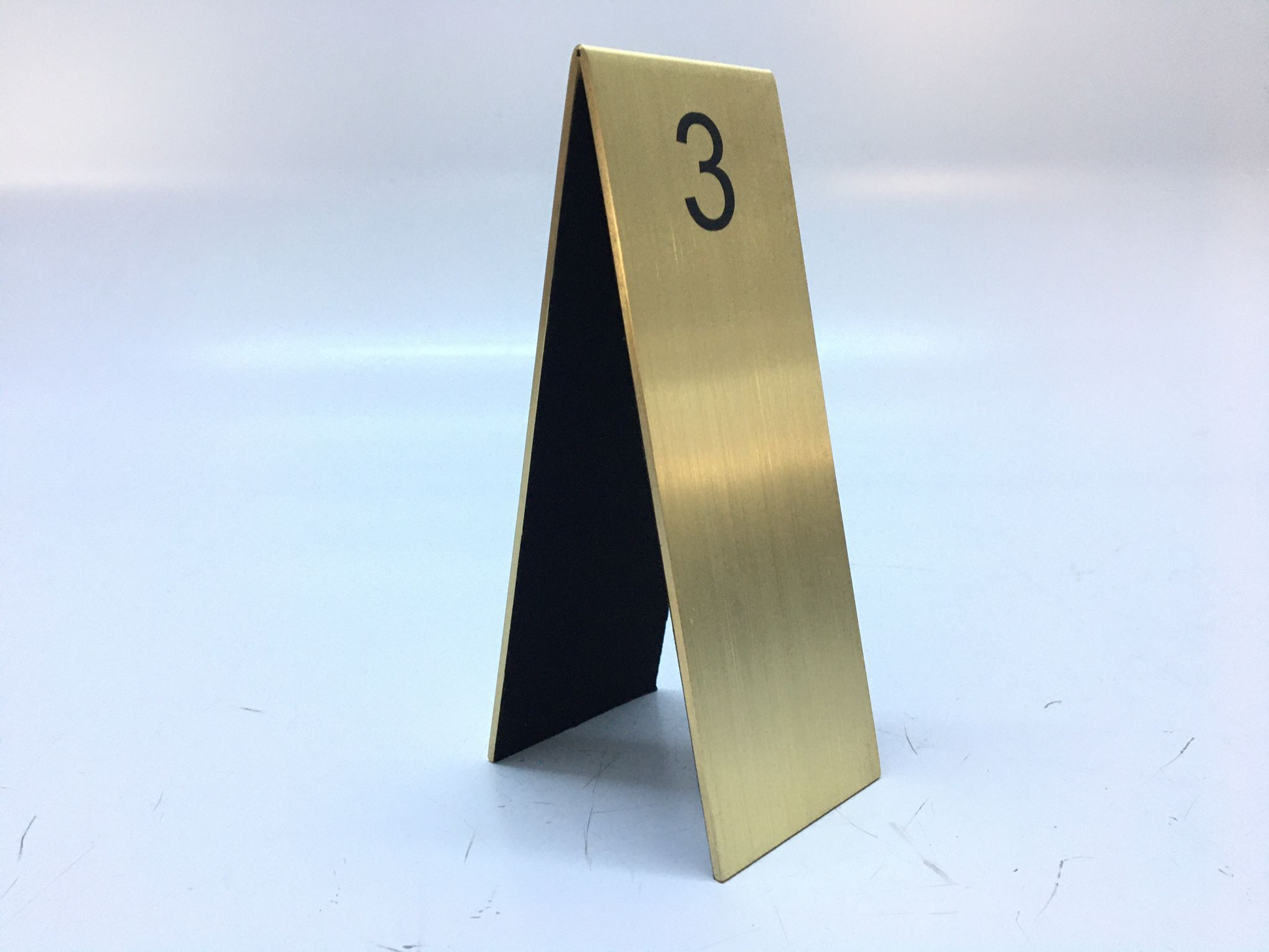 Luxury Metal Table Number Stand | Gold & Chrome Aluminum / Solid Brass Design - Otimsan Shop