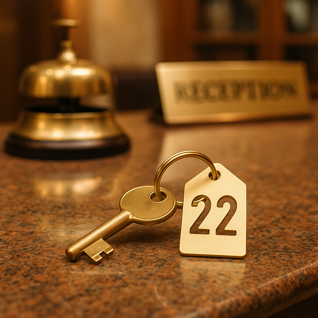Metal Numbered Keychain | Hotel & Café Cloakroom Tag - Otimsan Shop