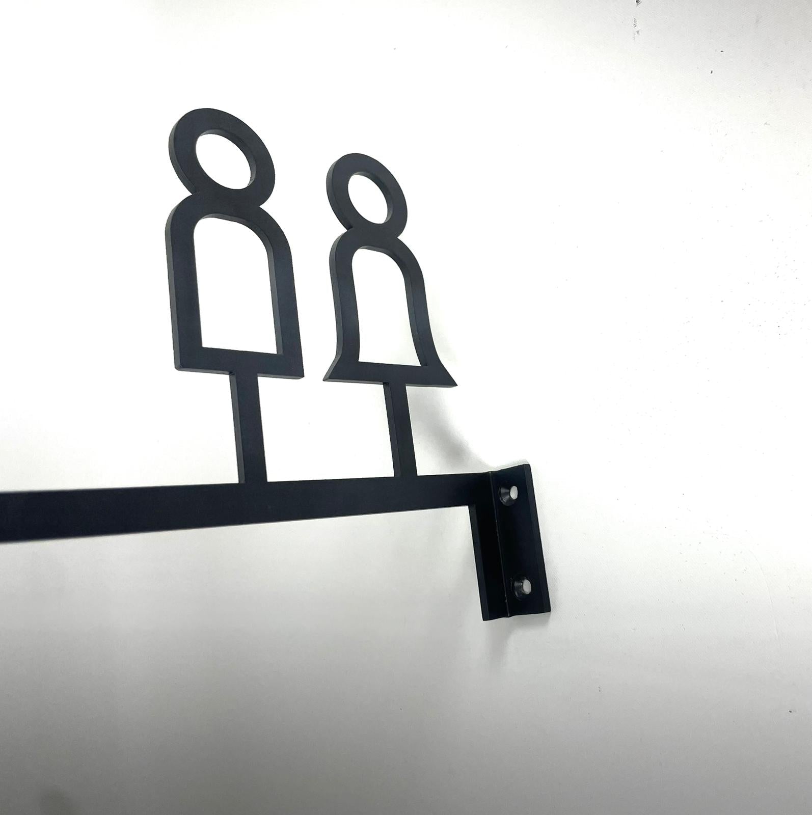 WC Direction Sign – Toilet Sign for Hotel, Café & Restaurant - Otimsan Shop