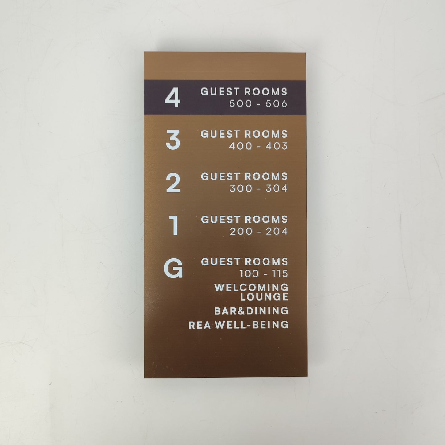 Elevator Information Sign | Metal Floor Directory & Building Wayfinding Sign - Otimsan Shop