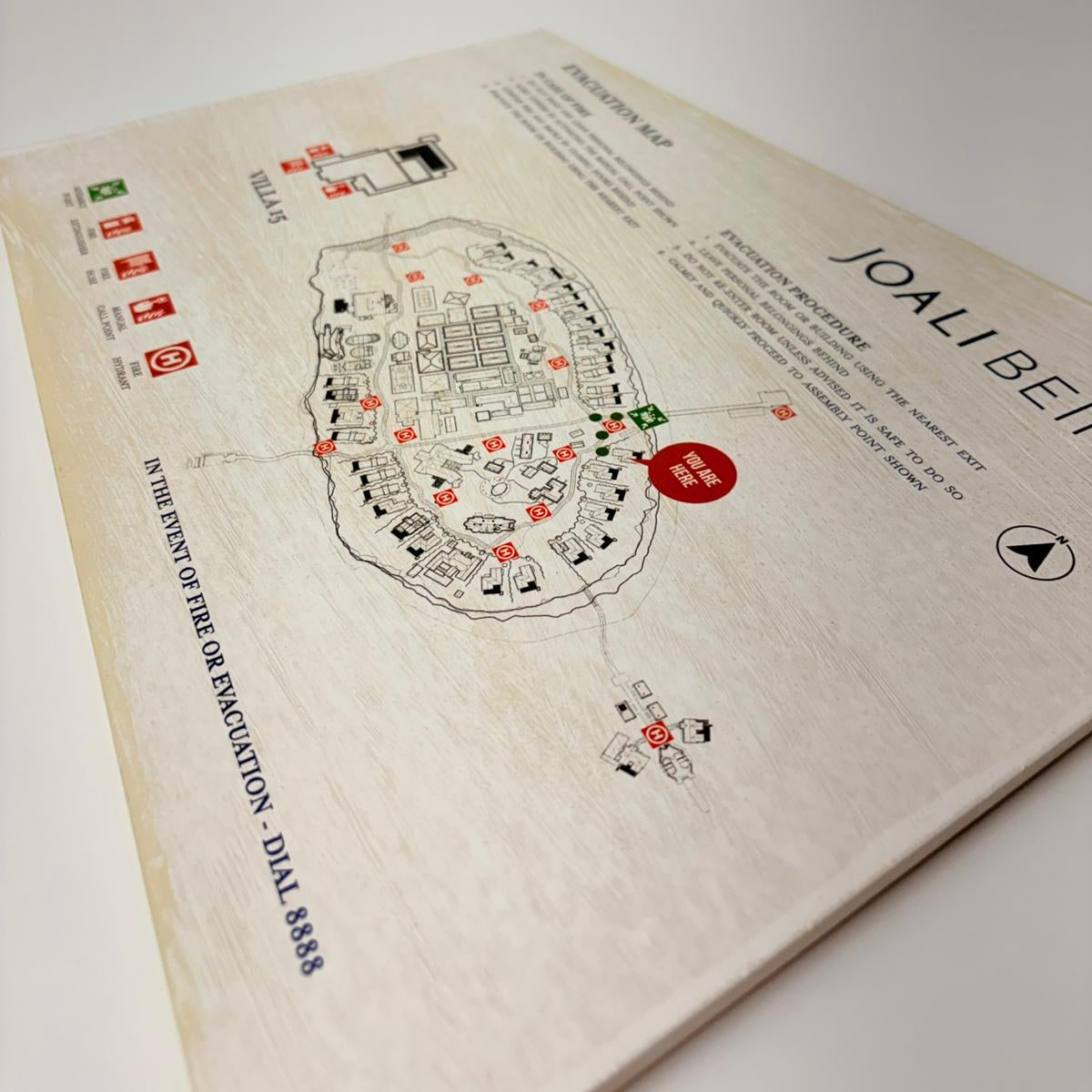 Hotel Room Fire Escape & Evacuation Plan – Regulation-Compliant Emergency Floor Map - Otimsan Shop