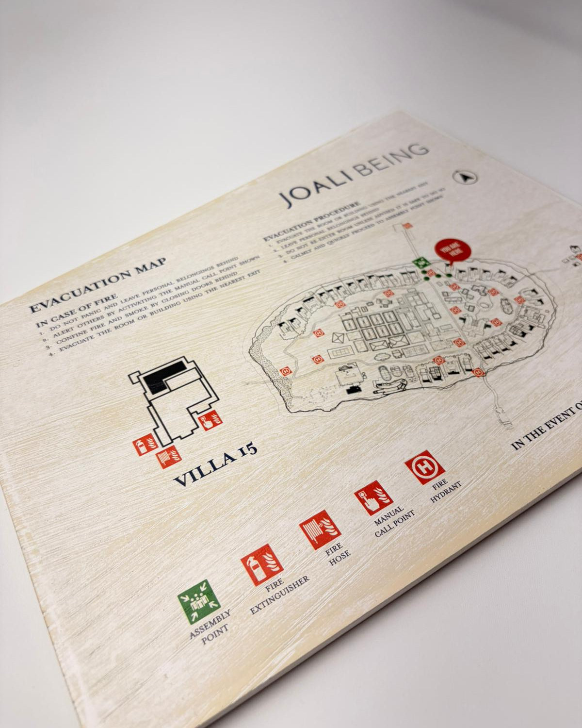 Hotel Room Fire Escape & Evacuation Plan – Regulation-Compliant Emergency Floor Map - Otimsan Shop