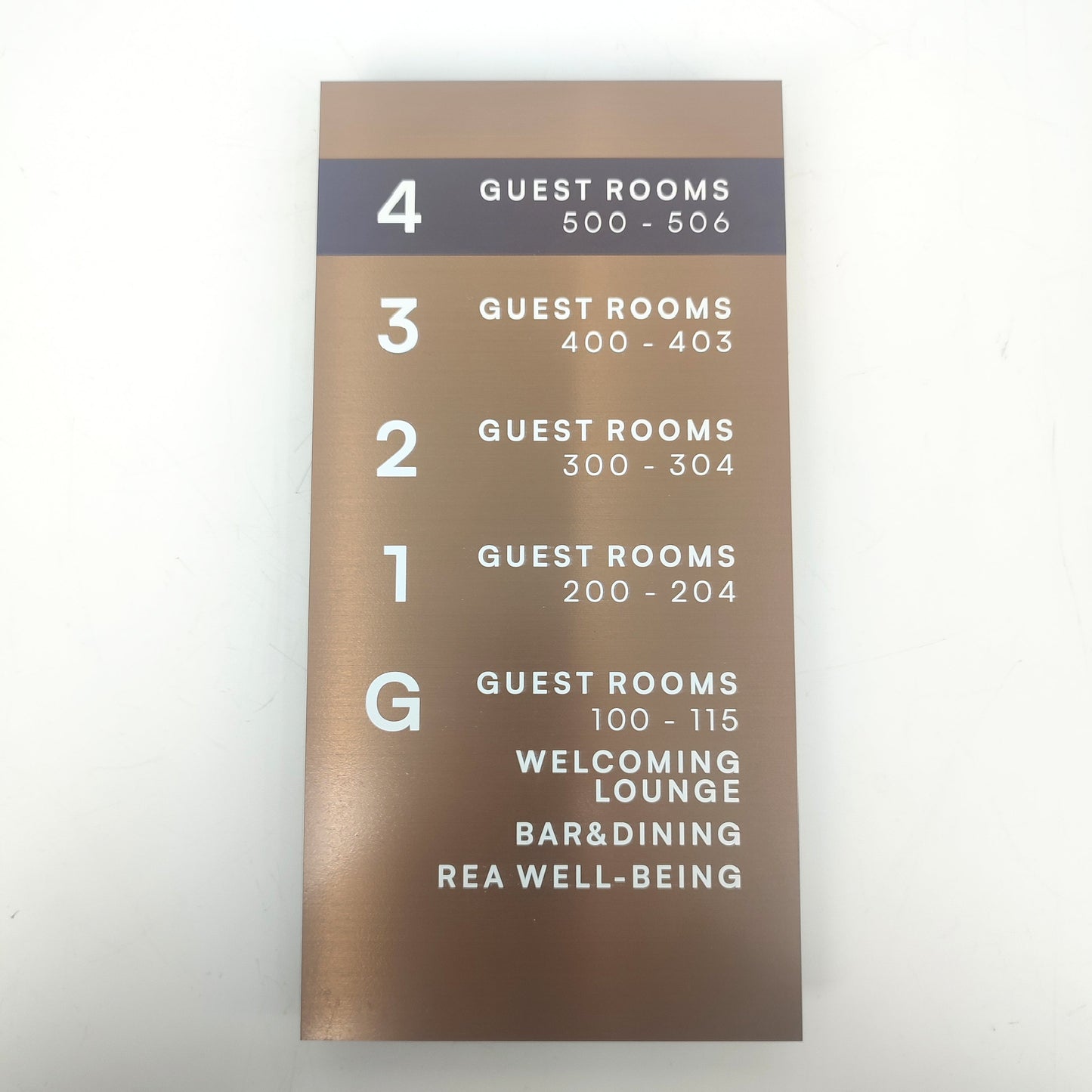Elevator Information Sign | Metal Floor Directory & Building Wayfinding Sign - Otimsan Shop