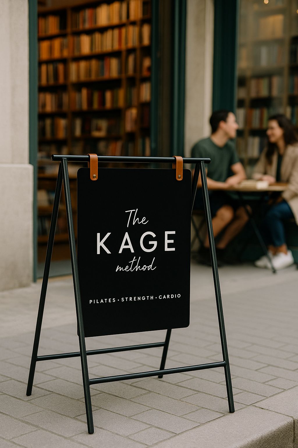 Magnetic Double-Sided Sidewalk Sign | Foldable Storefront Board with Printed Brand Logo - Otimsan Shop