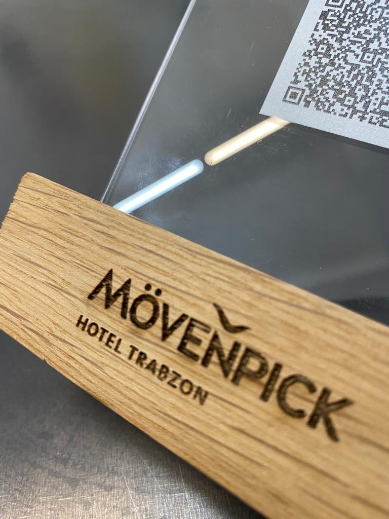 Acrylic QR Menu Stand | QR Code Display for Hotel, Restaurant, Pension & Bar Tables - Otimsan Shop