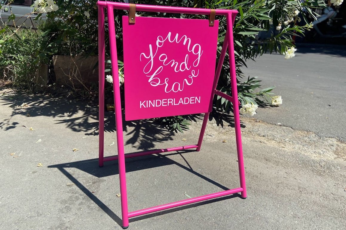 Freestanding Double-Sided Sidewalk Sign | Foldable Store Board with Custom Logo Print - Otimsan Shop