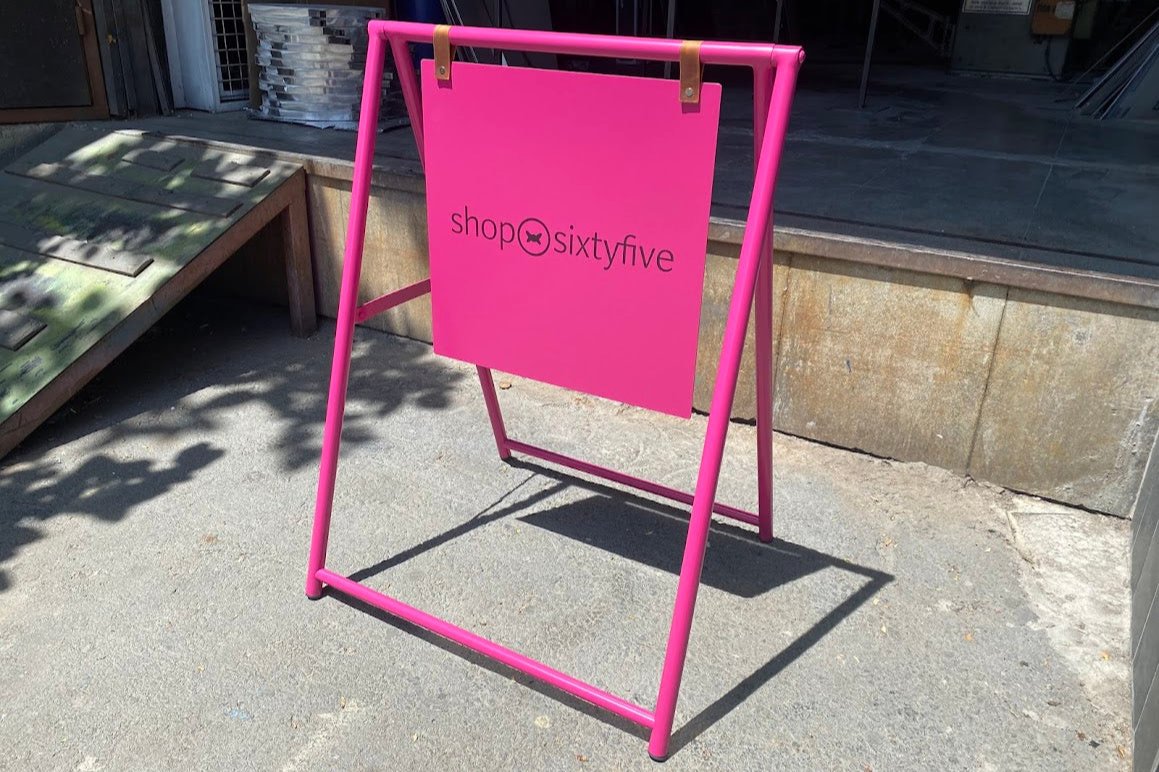 Freestanding Double-Sided Sidewalk Sign | Foldable Store Board with Custom Logo Print - Otimsan Shop