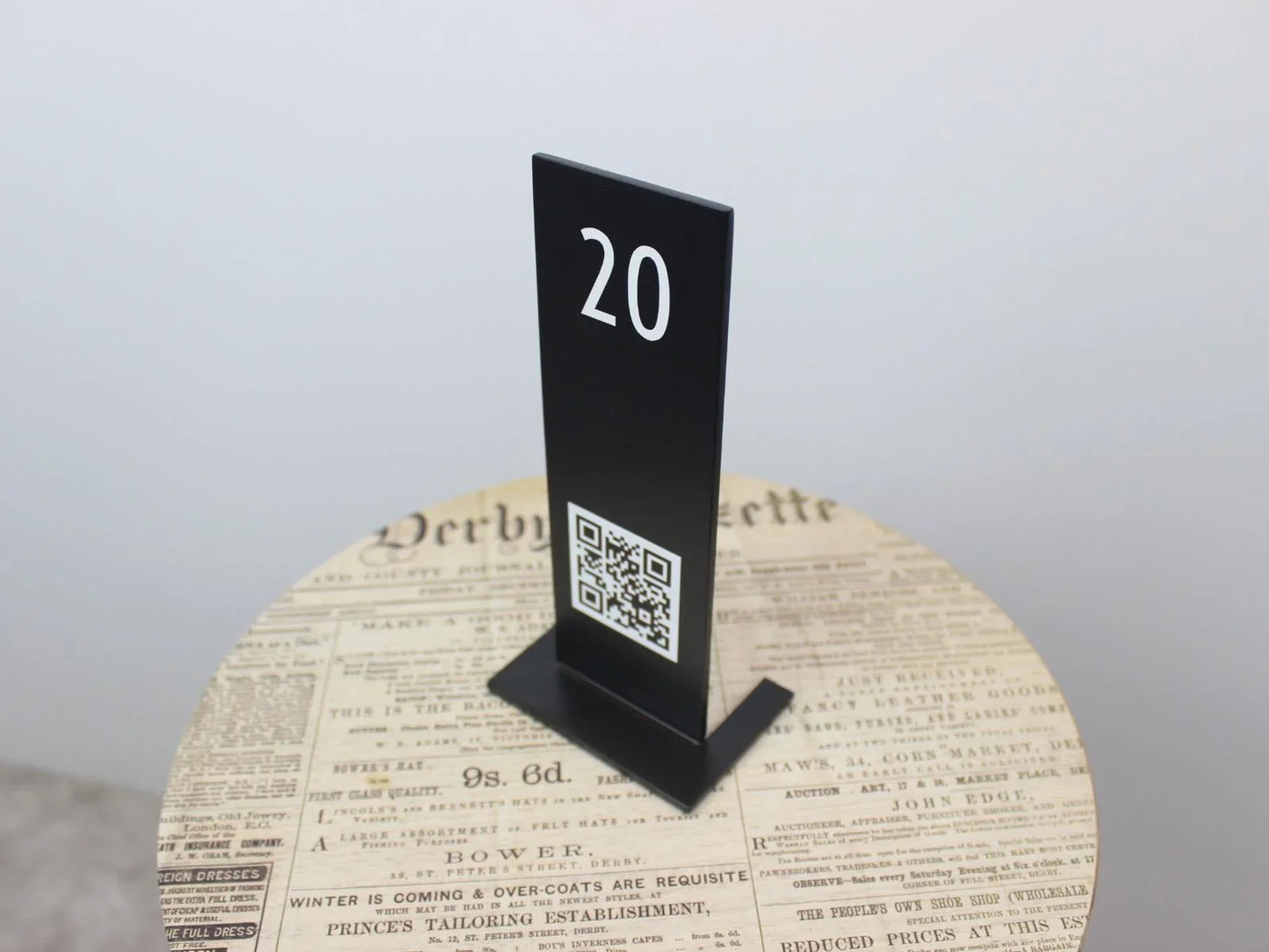 QR Code Menu Stand | Double-Sided Tabletop Menu Solution for Restaurants & Cafés - Otimsan Shop