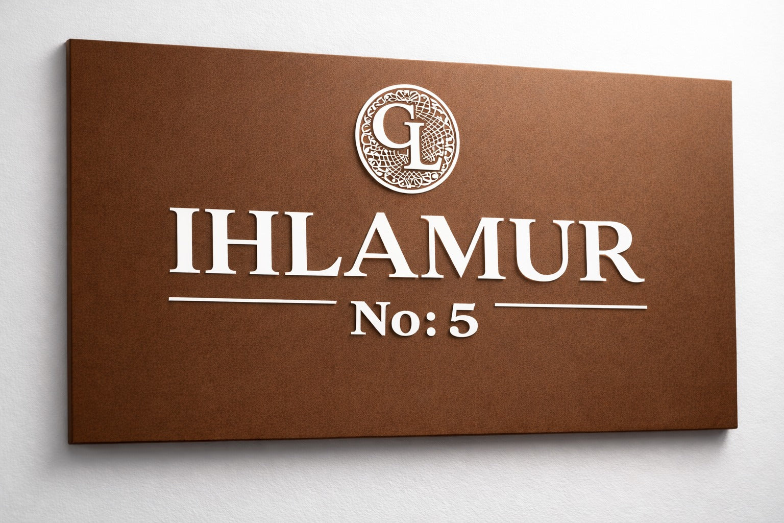 Custom-Made Aluminum Sign | Embossed Letters & UV Print Villa, Apartment & Building Name Signage - Otimsan Shop