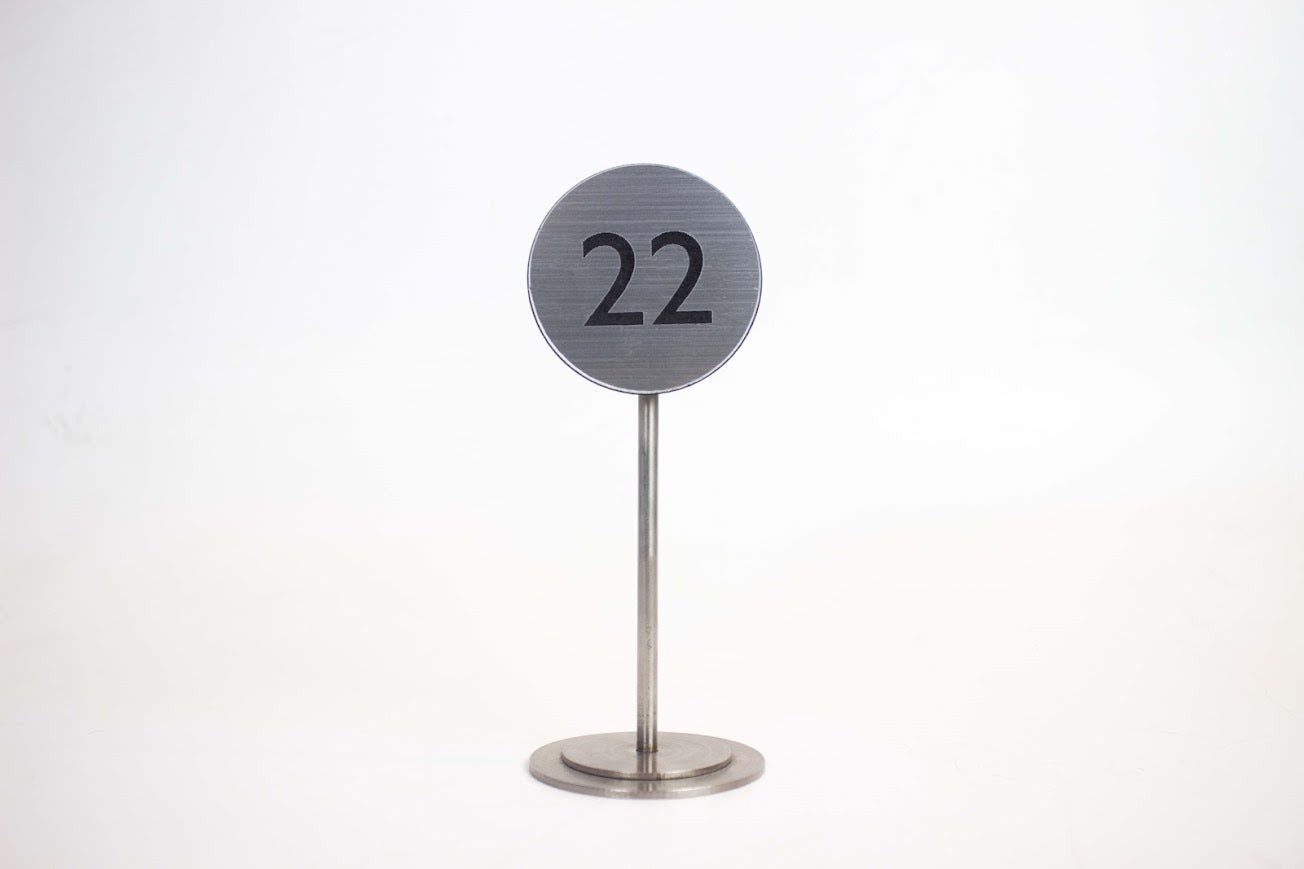 Premium Stainless Steel Table Number Stand | For Cafés, Restaurants & VIP Venues - Otimsan Shop